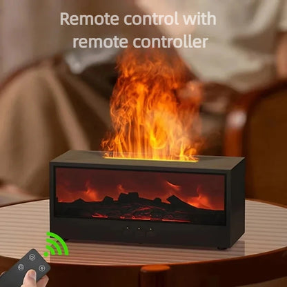 Flame Aromatherapy Humidifier with 3D Simulation