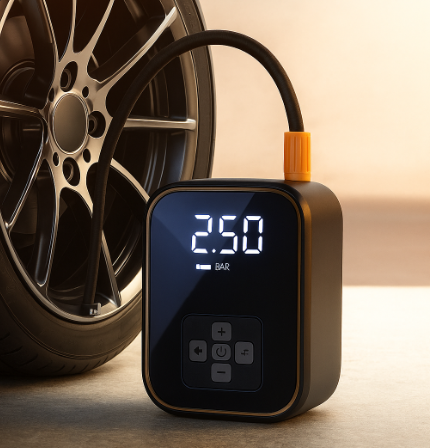 Smart Wireless Air Compressor – Fast Inflation On-the-Go