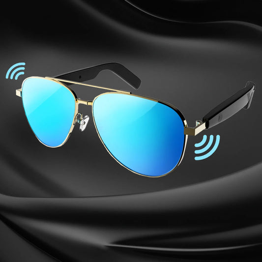 Rechargeable Smart Glasses with Voice Assistant & Music