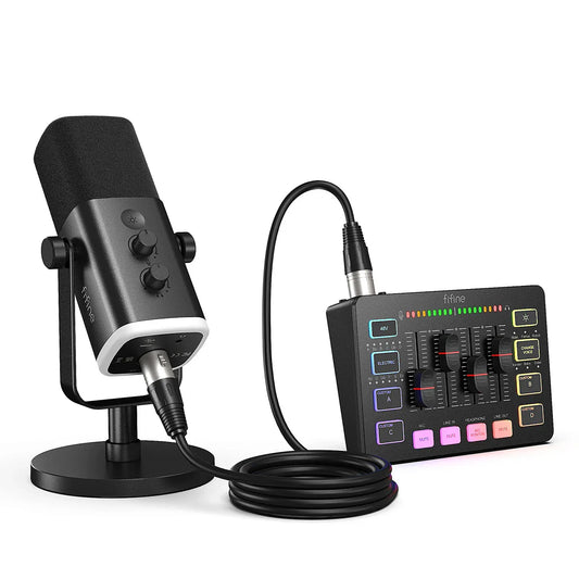 Gaming Audio Set — Microphone, Mixer & Headset for Streaming & Podcasting