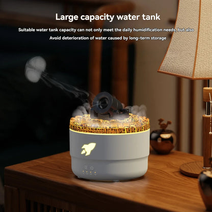 Creative Fort Aroma Diffuser with Colorful Smoke Ring Humidifier
