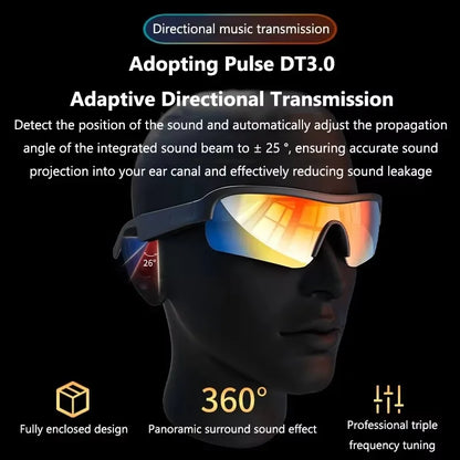 Smart Bluetooth Sport Audio Glasses with UV Protection