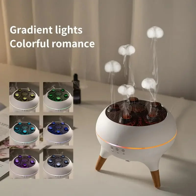 Remote Control Jellyfish Air Humidifier with 7 LED Colors