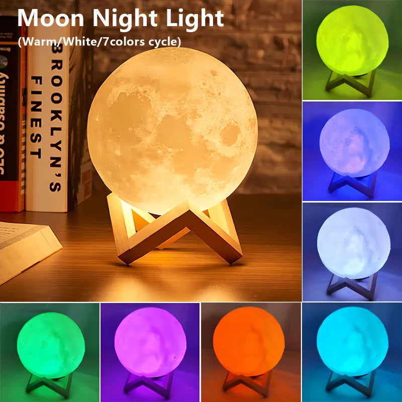 Moon & Galaxy LED Light–Dreamy Bedroom Glow